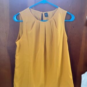 Sleeveless Mustard Top